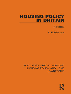 cover image of Housing Policy in Britain